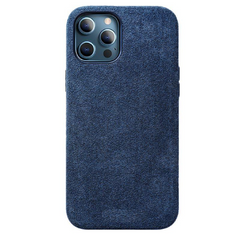 Magnetische Alcantara Hülle für iPhone 16/15/14/13/12 - Luxus Kunstleder Supercar Wildleder Handyhülle - Premium Italienisches Material | MagSafe