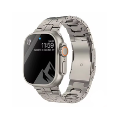 Luxury Titanium-Armband für Apple Watch Ultra 49mm, 45mm, 44mm, 41mm, 38mm | Herrenstil Armband für IWatch 9 SE 8 7 6 5 4