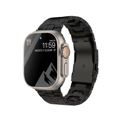 Luxury Titanium-Armband für Apple Watch Ultra 49mm, 45mm, 44mm, 41mm, 38mm | Herrenstil Armband für IWatch 9 SE 8 7 6 5 4