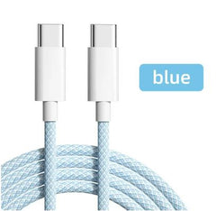 60W 3A USB Typ C zu Typ C Kabel für iPhone 15, Xiaomi Poco - Schnellladungs- und Datenübertragungskabel