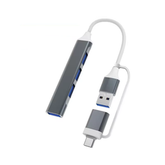 AVLANO 4-in-2 USB 3.0 Type C Adapter Docking Station – Multi-Hub Splitter für MacBook Pro