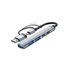 AVLANO 5-in-2 USB 3.0 Type C Adapter Docking Station – Multi-Hub Splitter für MacBook Pro