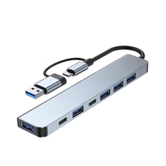 AVLANO 7-in-2 USB 3.0 Type C Adapter Docking Station – Multi-Hub Splitter für MacBook Pro