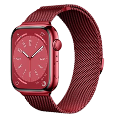 Apple Watch Milanese Loop Armband | Metallarmband für Apple Watch Ultra 49mm, 9, 8, 7, 45mm, 41mm, 40mm, 42mm, 44mm, 41mm | Magnetisches Edelstahl Armband