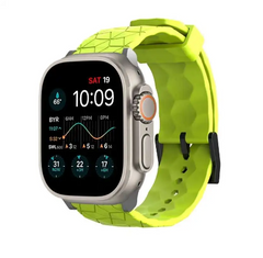 Fußballmuster Armband für Apple Watch – Ultra Band 49mm 45mm 44mm 41mm 40mm – Kompatibel mit Serie 3/5/6/SE/7/8/9