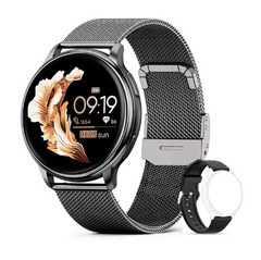 Smartwatch mit Bluetooth-Anruf, GPS, Herzfrequenzmesser & Wasserdicht – Kompatibel mit Android & iOS