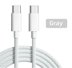 60W 3A USB Typ C zu Typ C Kabel für iPhone 15, Xiaomi Poco - Schnellladungs- und Datenübertragungskabel